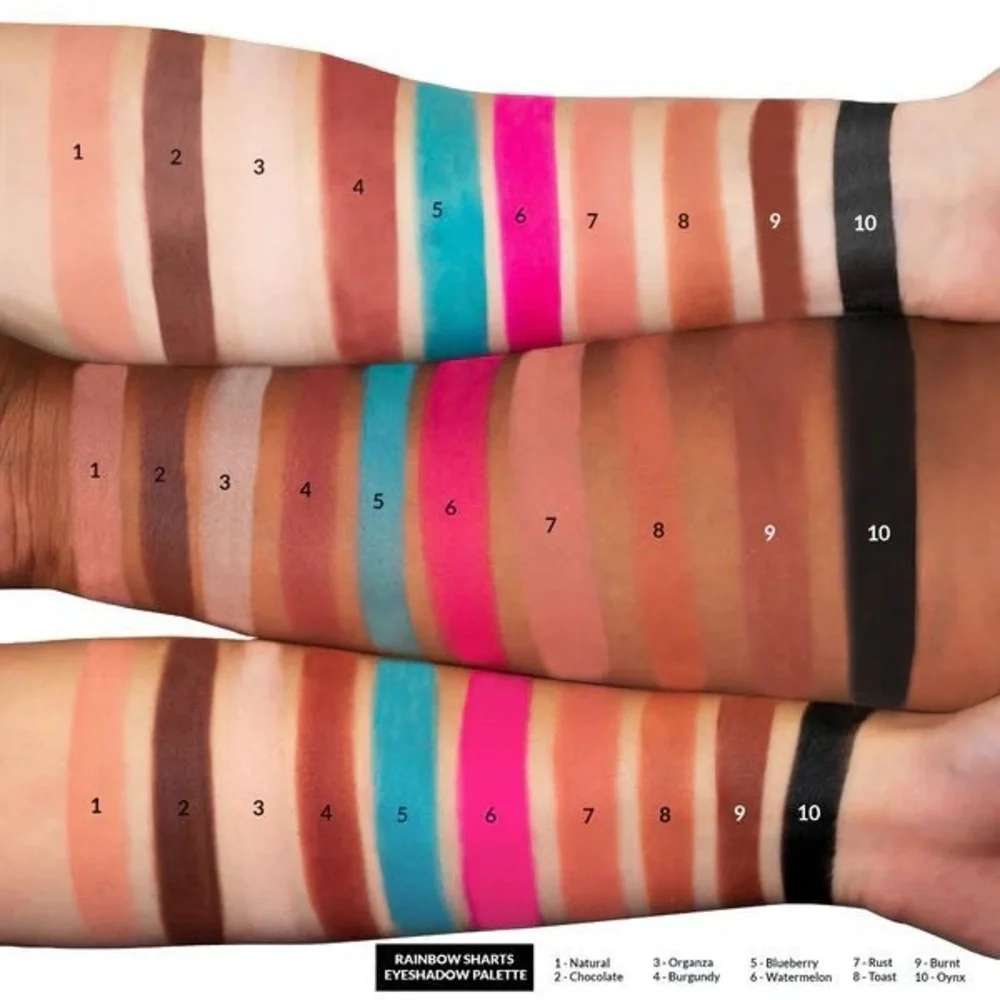NIP Kimchi Chic Ketnipz Rainbow Sharts Mini Me Eyeshadow Pressed Pigment Palette